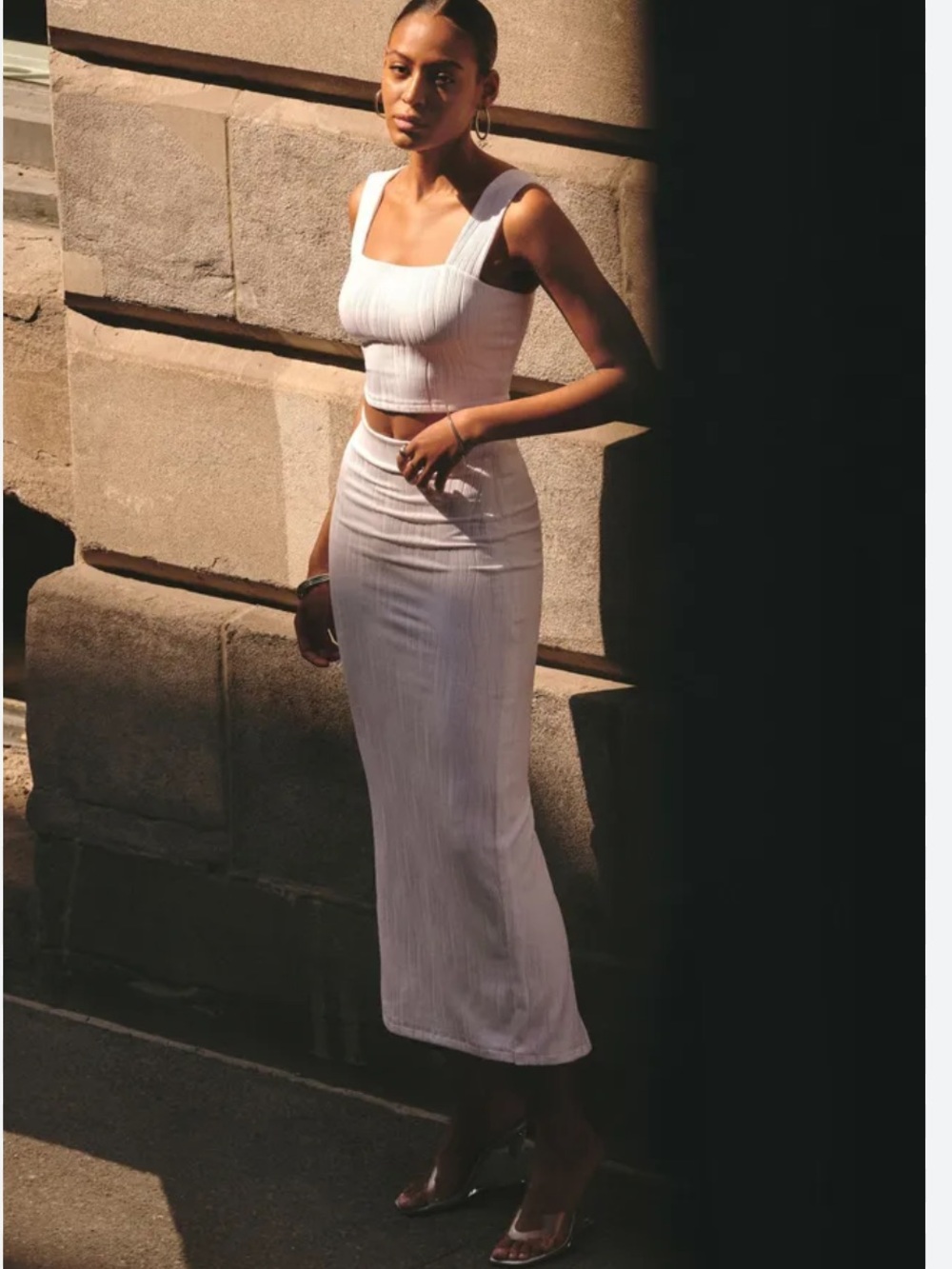 Dynamite - Textured White 2 Piece Set